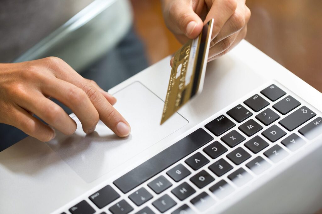 Credit Card and Keyboard