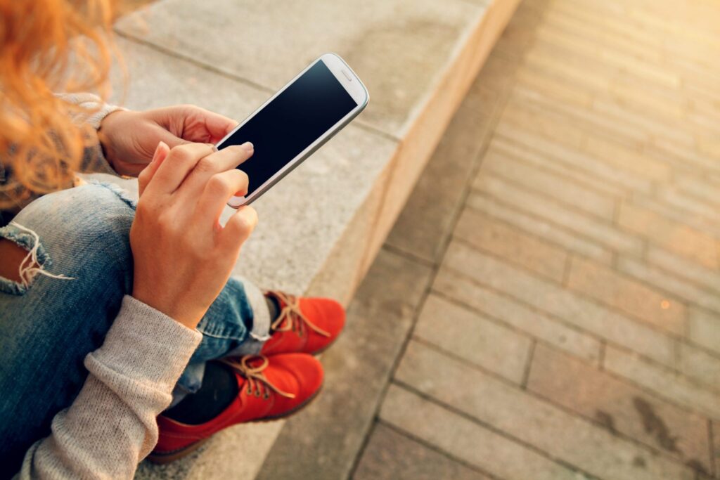 Girl on Smartphone