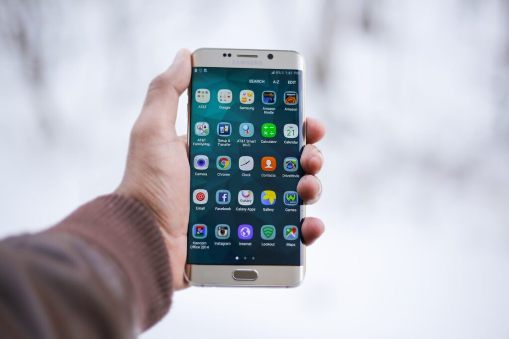 Man Holding Smartphone